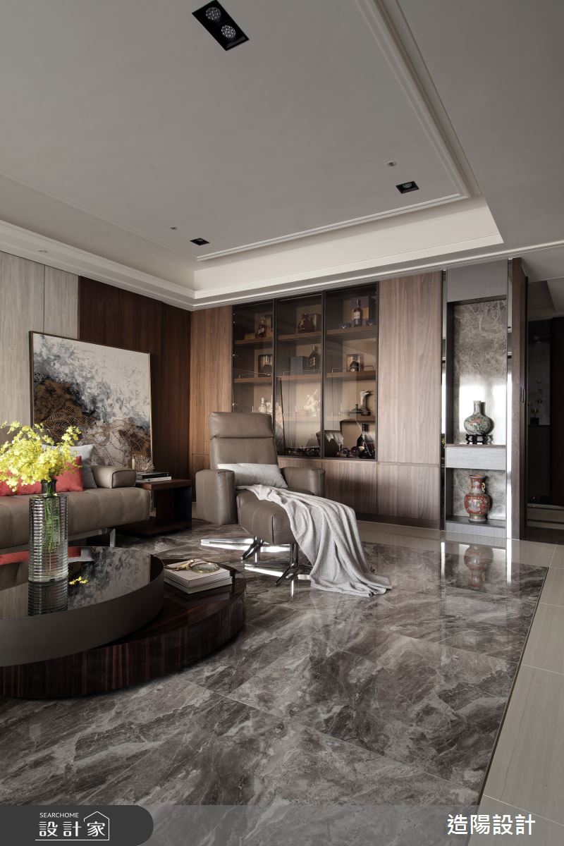 120坪新成屋(5年以下)＿新古典客廳案例圖片＿造陽設計＿造陽_映隱之居之7