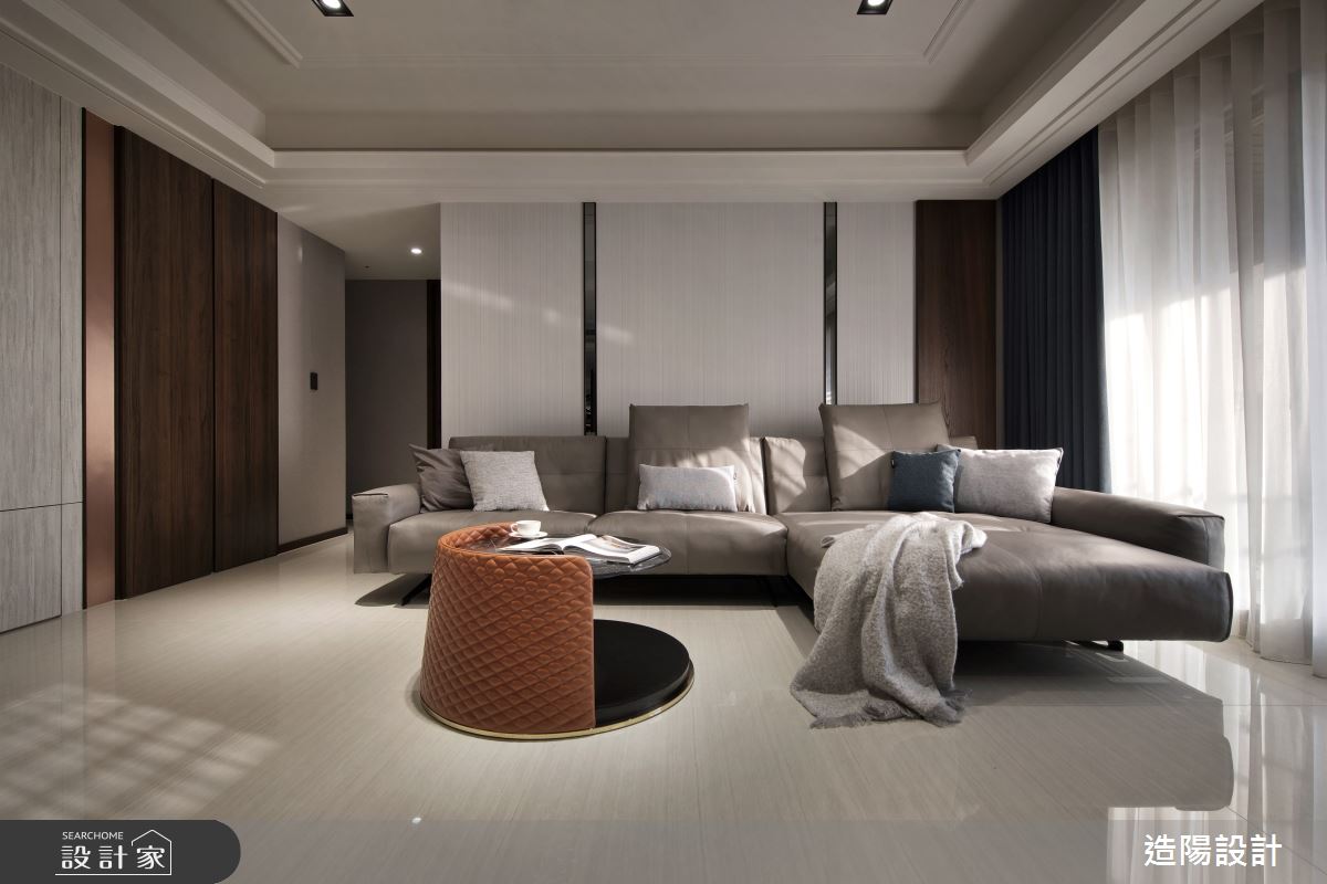 120坪新成屋(5年以下)＿新古典客廳案例圖片＿造陽設計＿造陽_映隱之居之10
