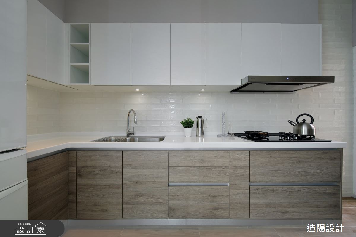 76坪老屋(16~30年)＿美式風廚房案例圖片＿造陽設計＿造陽_沐睦美墅之13