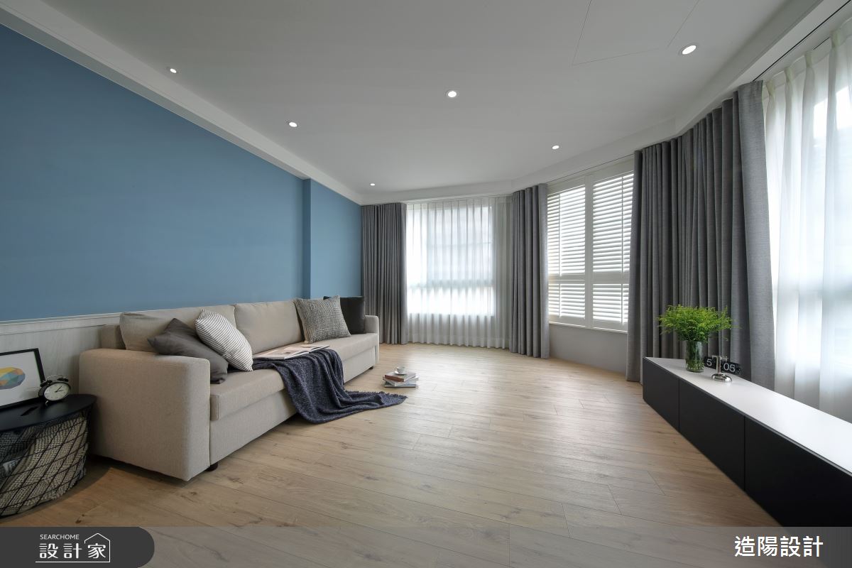 76坪老屋(16~30年)＿美式風客廳案例圖片＿造陽設計＿造陽_沐睦美墅之15