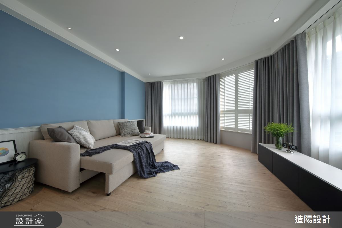 76坪老屋(16~30年)＿美式風客廳案例圖片＿造陽設計＿造陽_沐睦美墅之16