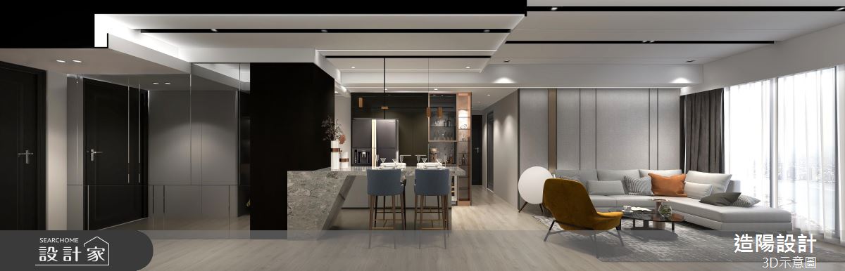 39坪預售屋＿現代風案例圖片＿造陽設計＿造陽_湮水斜陽之2