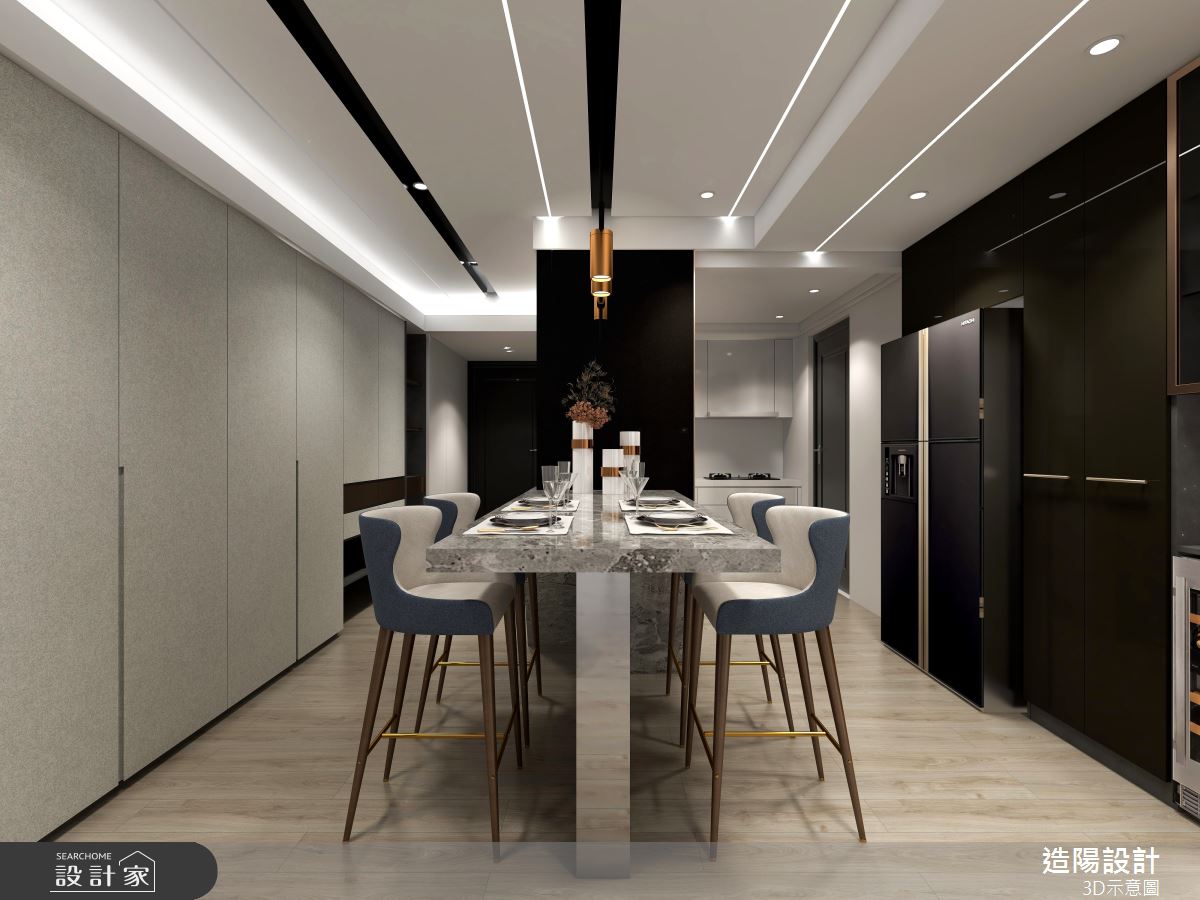 39坪預售屋＿現代風餐廳案例圖片＿造陽設計＿造陽_湮水斜陽之5