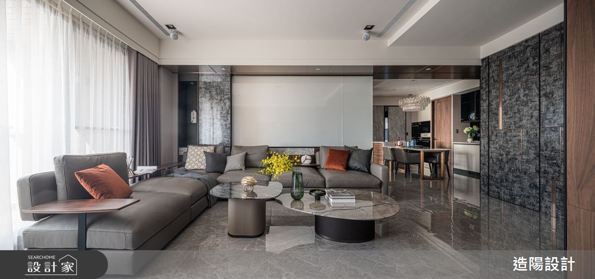 86坪新成屋(5年以下)＿新古典客廳案例圖片＿造陽設計＿造陽_韜藏其中之3