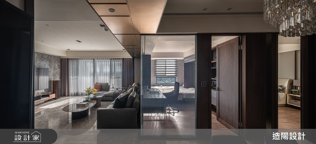 86坪新成屋(5年以下)＿新古典客廳案例圖片＿造陽設計＿造陽_韜藏其中之9