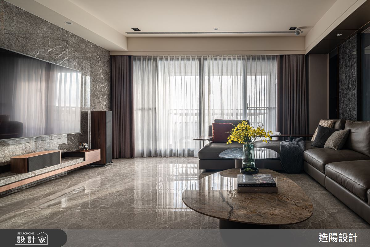 86坪新成屋(5年以下)＿新古典客廳案例圖片＿造陽設計＿造陽_韜藏其中之2