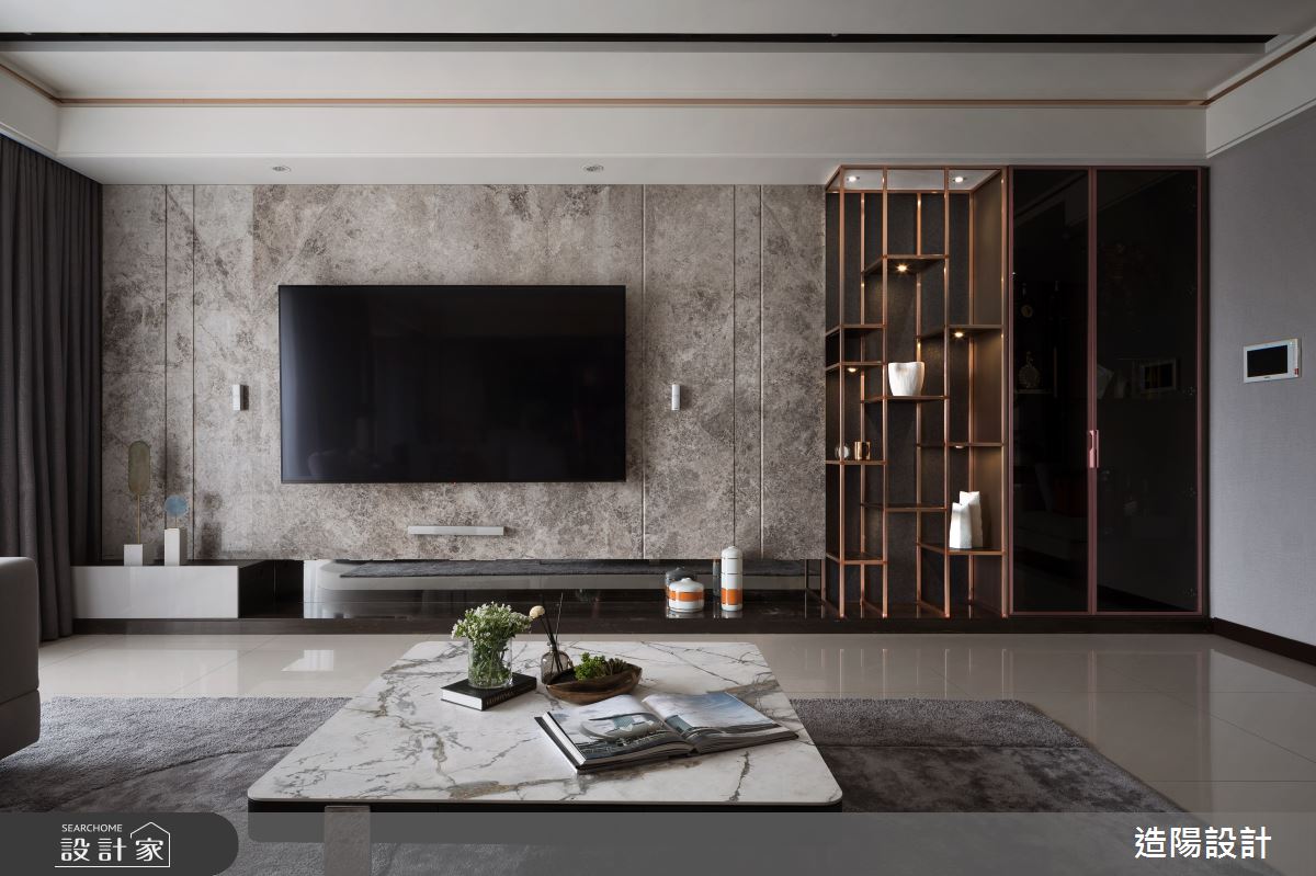 76坪新成屋(5年以下)＿新古典客廳案例圖片＿造陽設計＿造陽_解構界限之4