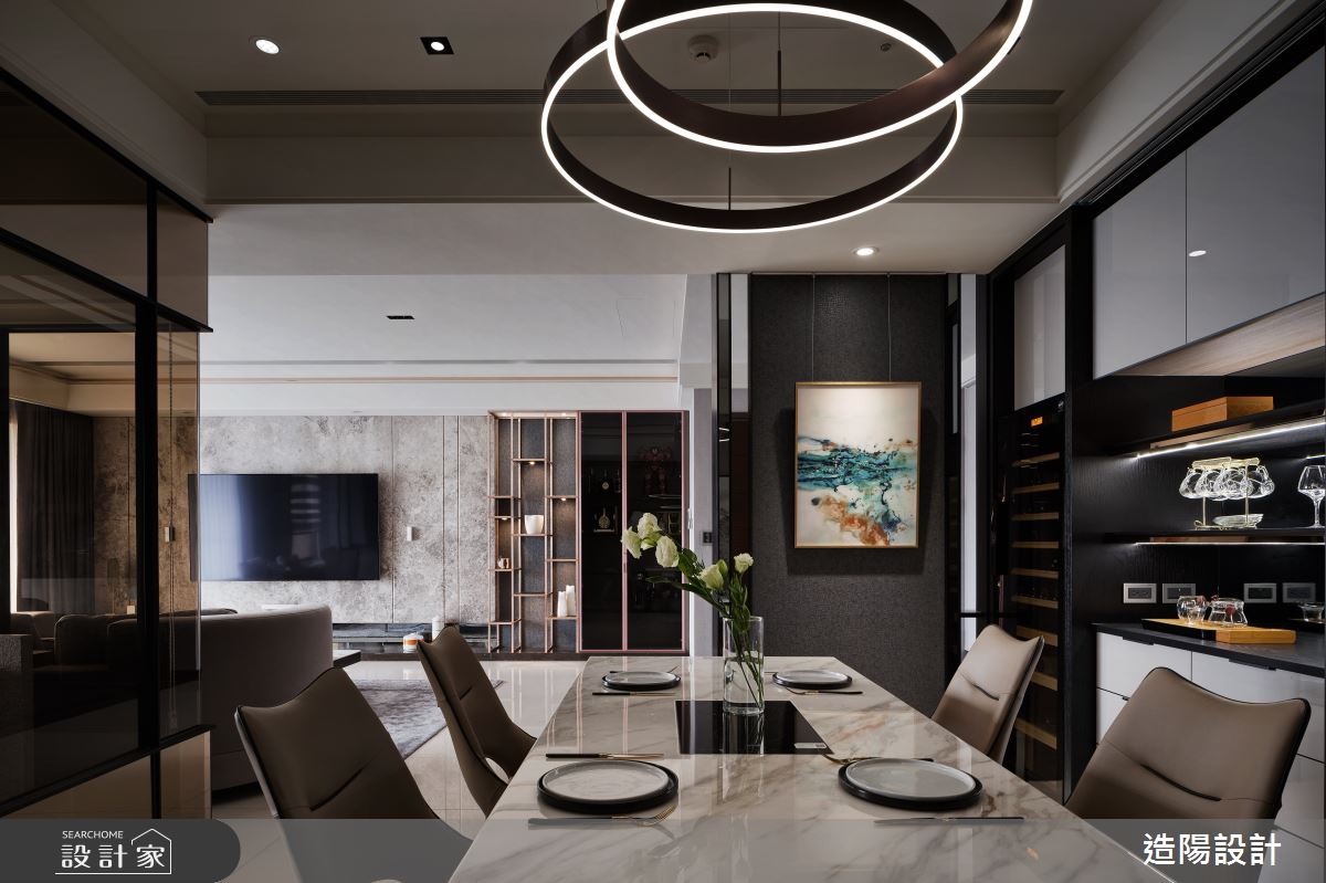 76坪新成屋(5年以下)＿新古典餐廳案例圖片＿造陽設計＿造陽_解構界限之5