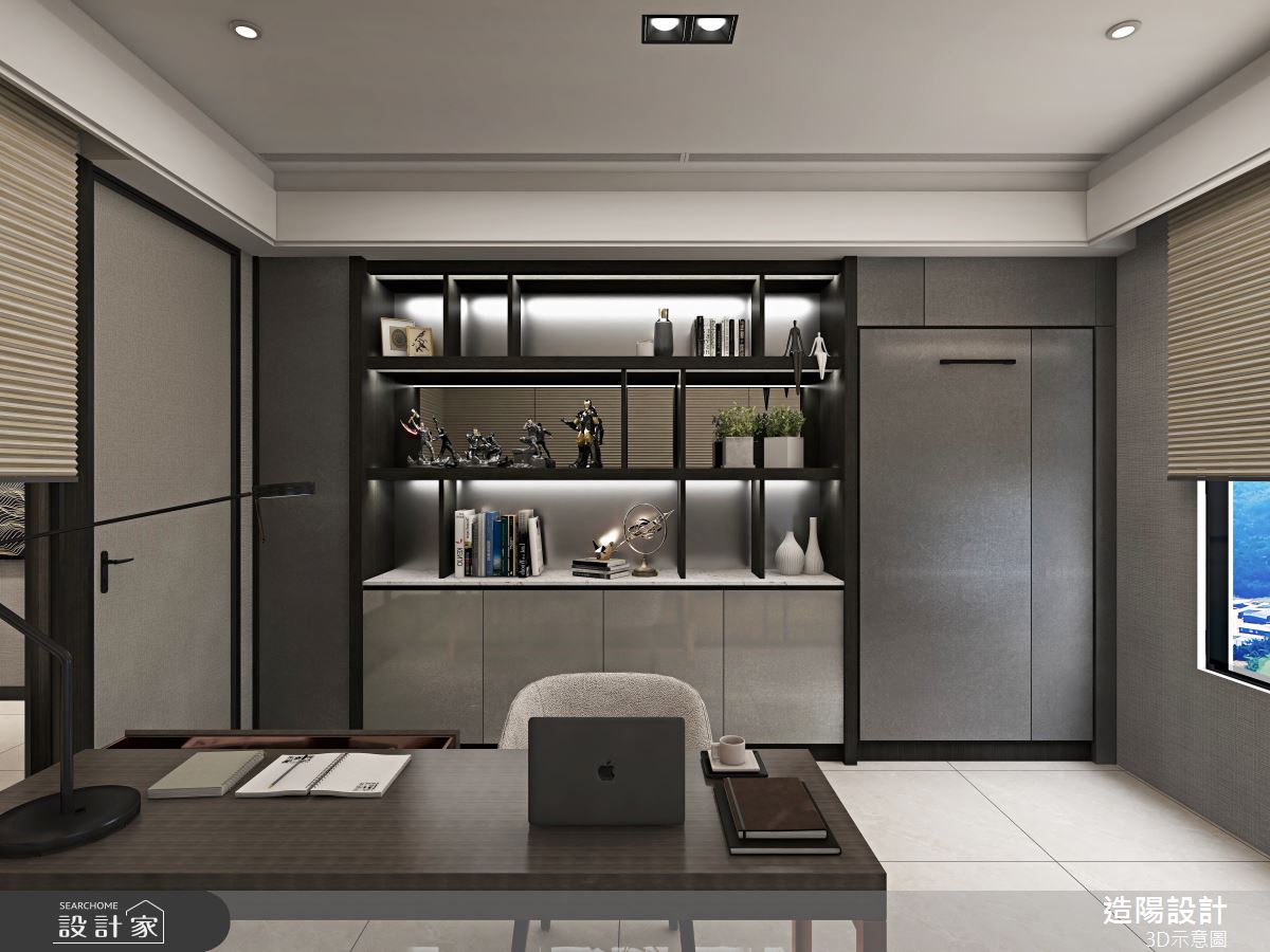 76坪新成屋(5年以下)＿新古典書房多功能室案例圖片＿造陽設計＿造陽_解構界限之9
