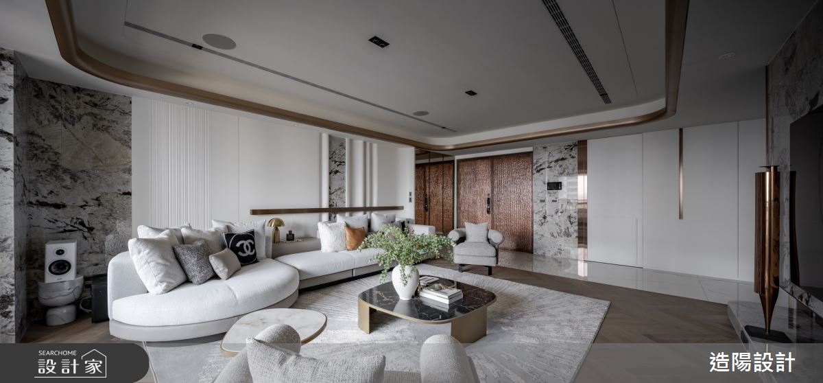 102坪毛胚屋＿現代風客廳案例圖片＿造陽設計＿造陽_綺麗風華之3
