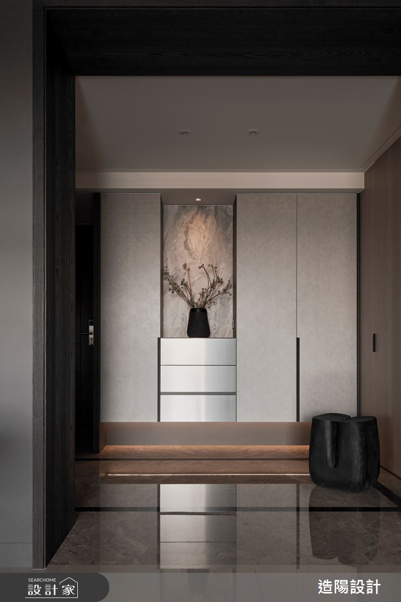 80坪新成屋(5年以下)＿現代輕奢風玄關案例圖片＿造陽設計＿造陽_曦韻之9