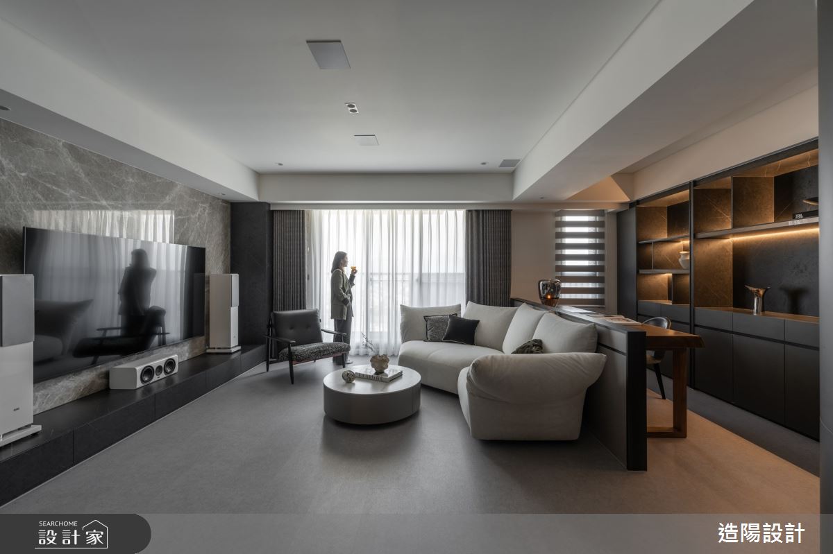 新成屋(5年以下)＿現代風客廳書房案例圖片＿造陽設計＿造陽_京綻映邸之4