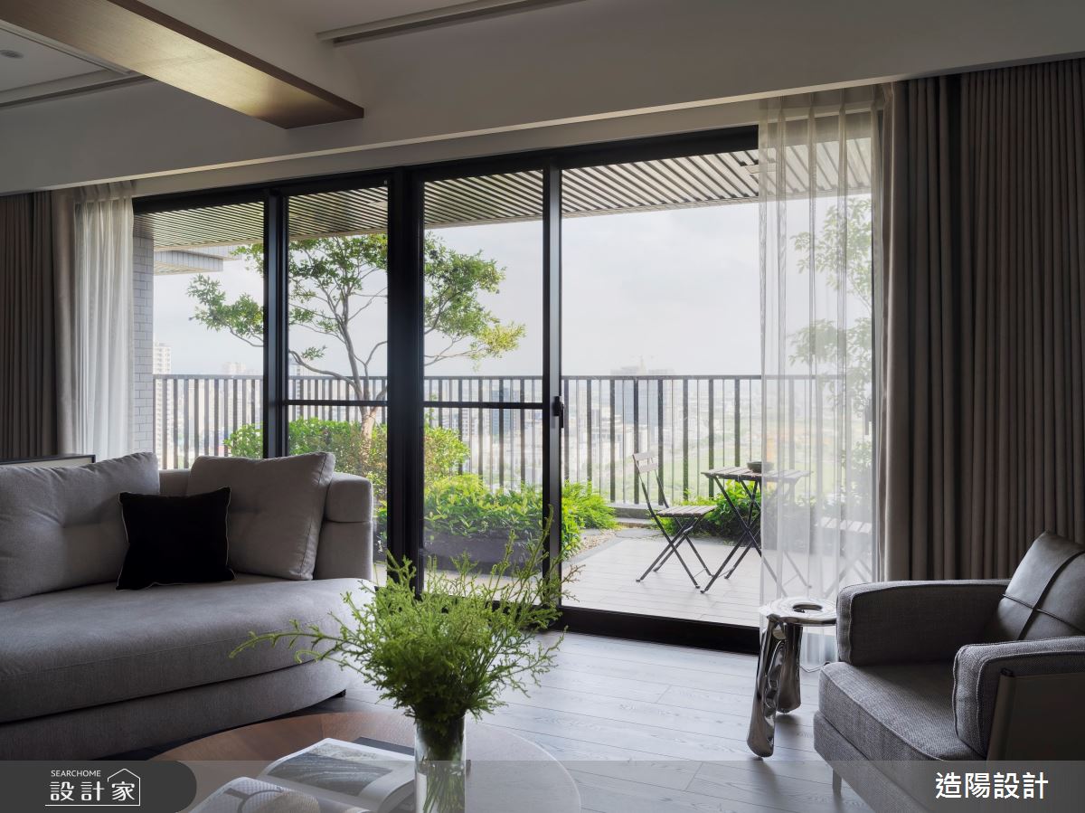 新成屋(5年以下)＿現代風客廳陽台案例圖片＿造陽設計＿造陽_夜銀河靜之4