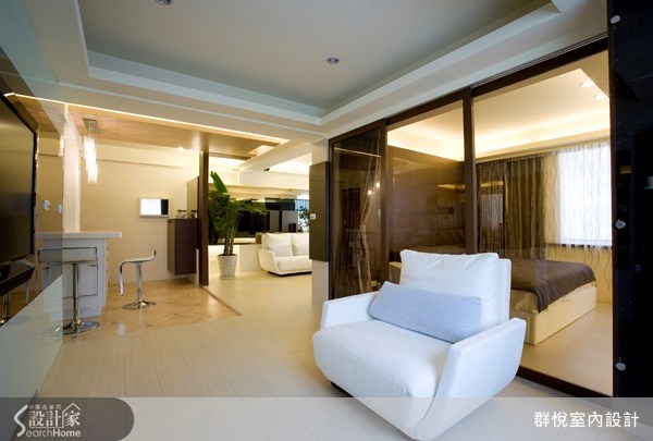 24坪新成屋(5年以下)＿休閒風客廳案例圖片＿群悅設計工程有限公司＿群悅_04之11