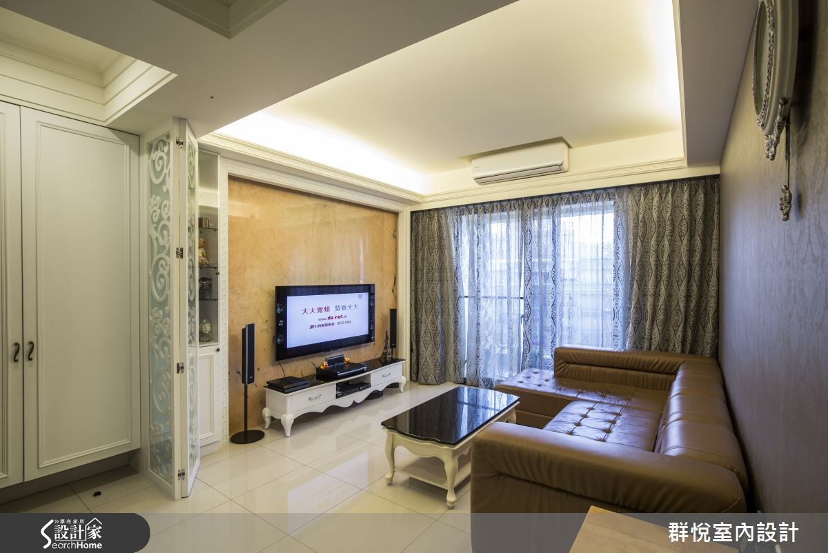30坪新成屋(5年以下)＿美式風客廳案例圖片＿群悅設計工程有限公司＿群悅_06之2