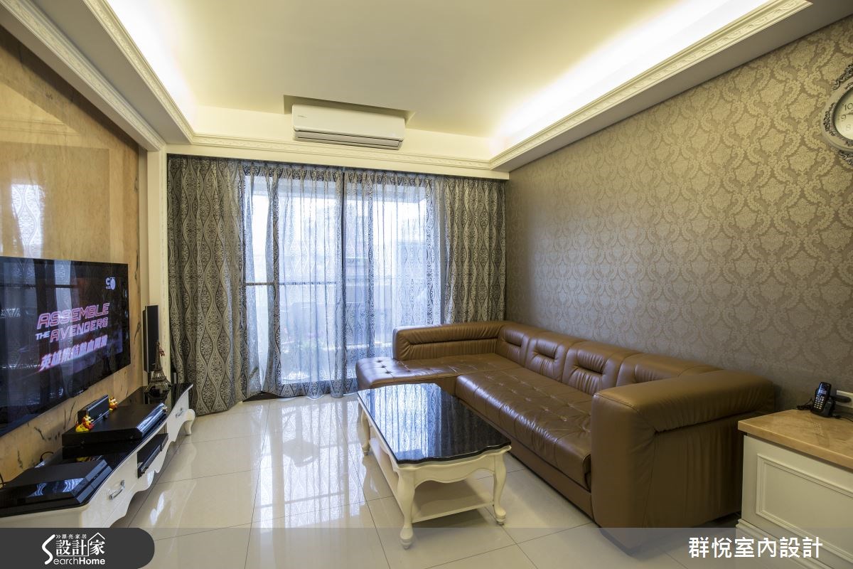 30坪新成屋(5年以下)＿美式風客廳案例圖片＿群悅設計工程有限公司＿群悅_06之3