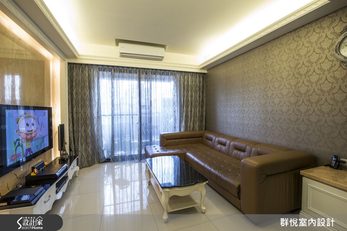 30坪新成屋(5年以下)＿美式風客廳案例圖片＿群悅設計工程有限公司＿群悅_06之4