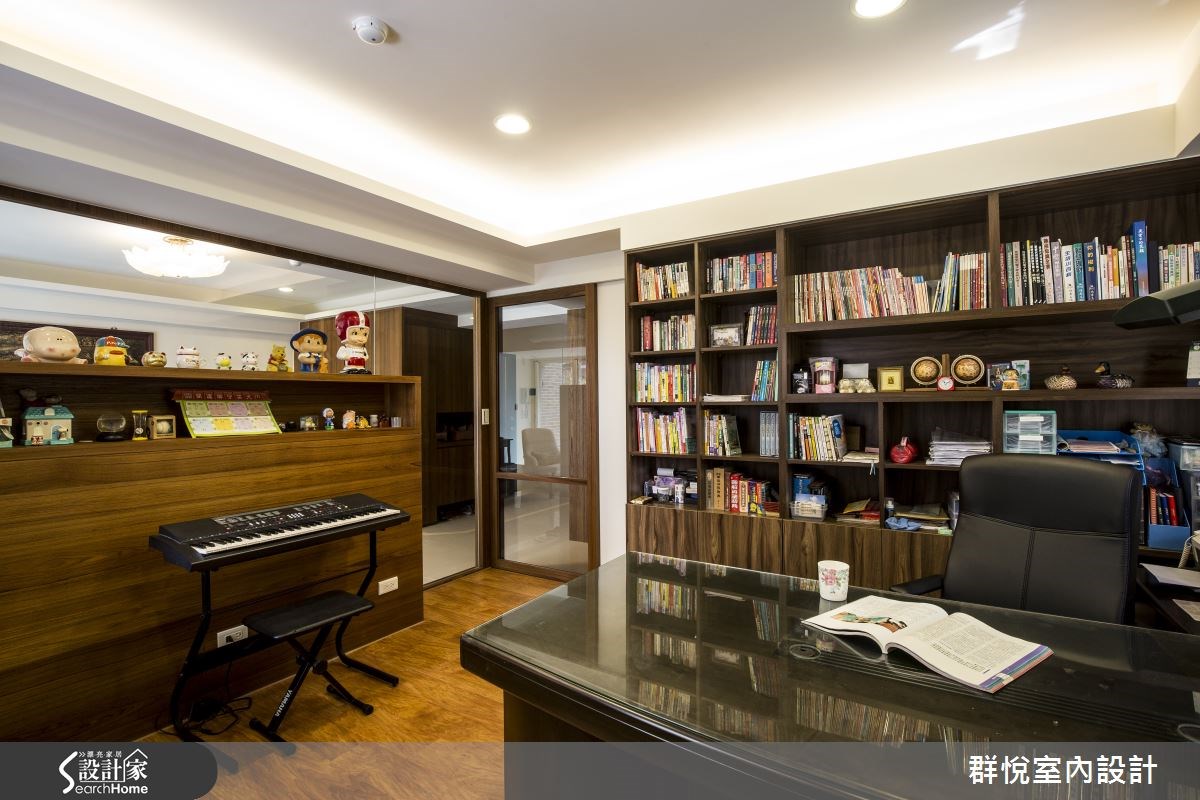 65坪中古屋(5~15年)＿現代風書房案例圖片＿群悅設計工程有限公司＿群悅_08之7