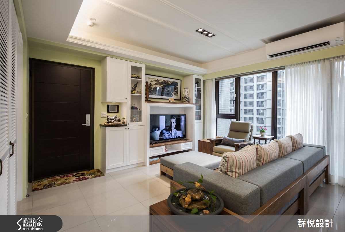 33坪新成屋(5年以下)＿美式風客廳案例圖片＿群悅設計工程有限公司＿群悅_11之5