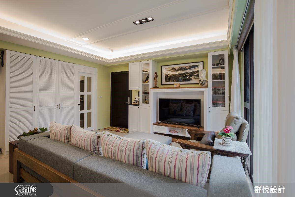 33坪新成屋(5年以下)＿美式風客廳案例圖片＿群悅設計工程有限公司＿群悅_11之6
