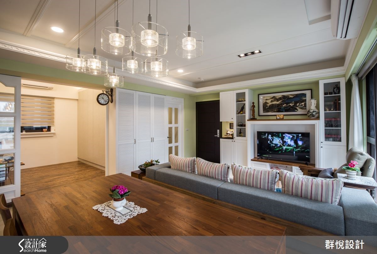 33坪新成屋(5年以下)＿美式風客廳案例圖片＿群悅設計工程有限公司＿群悅_11之7