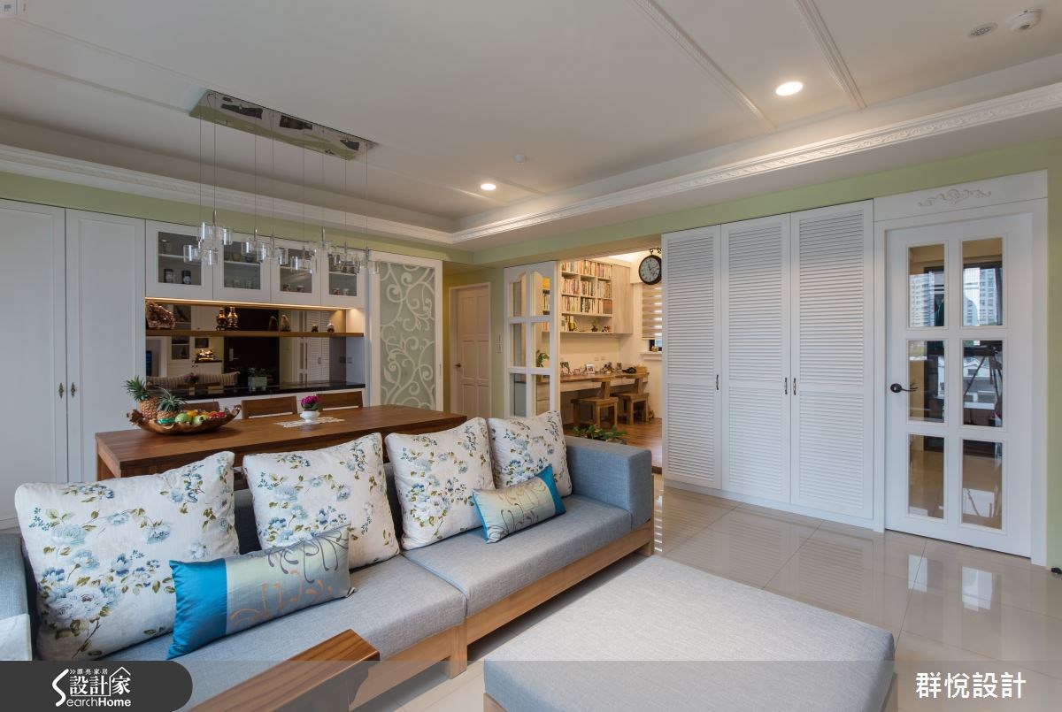33坪新成屋(5年以下)＿美式風客廳案例圖片＿群悅設計工程有限公司＿群悅_11之10