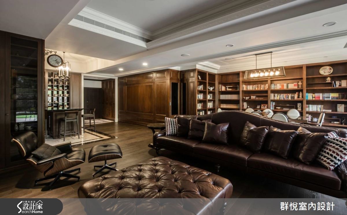 80坪老屋(16~30年)＿混搭風客廳書房案例圖片＿群悅設計工程有限公司＿群悅_12之1
