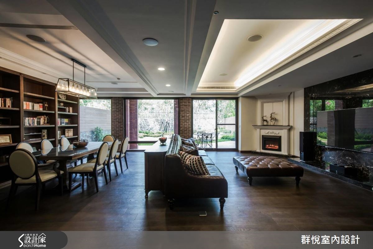 80坪老屋(16~30年)＿混搭風客廳餐廳書房案例圖片＿群悅設計工程有限公司＿群悅_12之4
