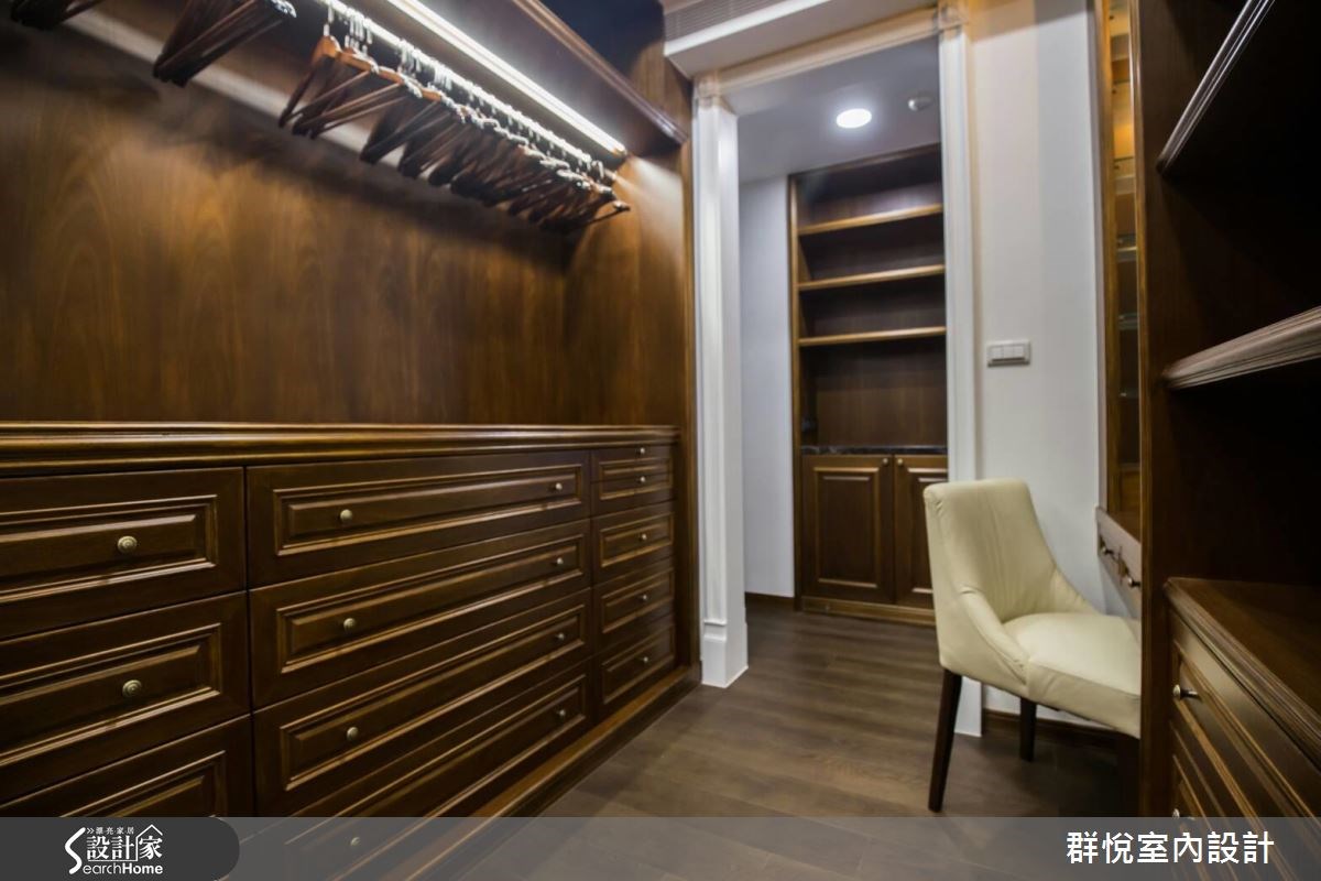 80坪老屋(16~30年)＿混搭風更衣間案例圖片＿群悅設計工程有限公司＿群悅_12之19