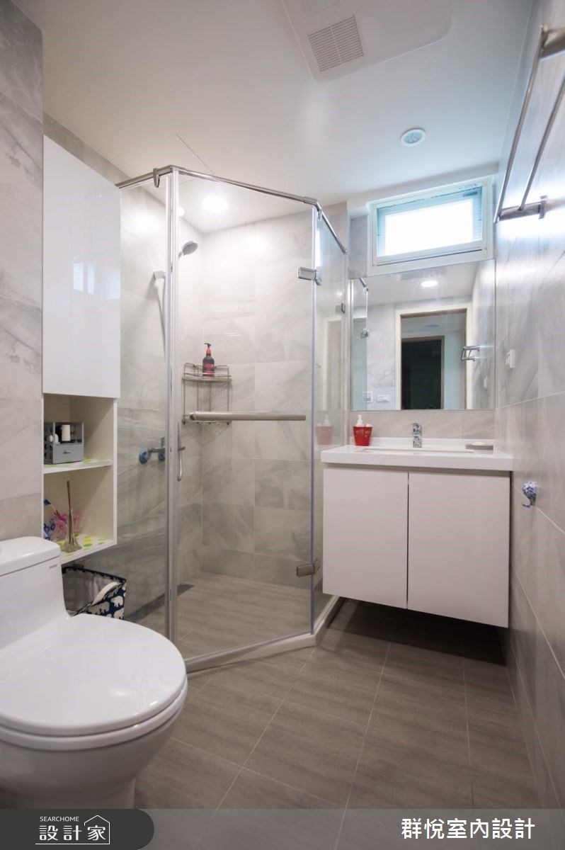28坪老屋(16~30年)＿現代風浴室案例圖片＿群悅設計工程有限公司＿群悅_13之20