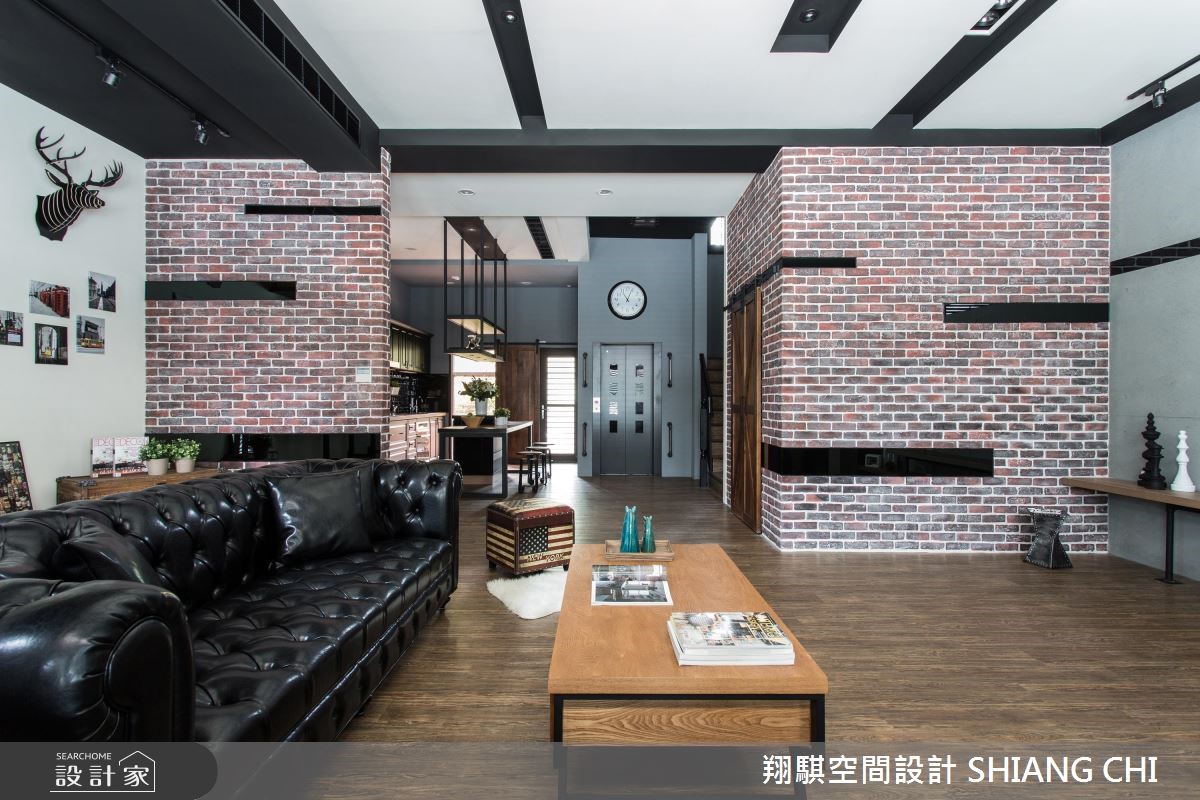 80坪新成屋(5年以下)＿工業風客廳案例圖片＿翔騏空間設計＿翔騏_06之1