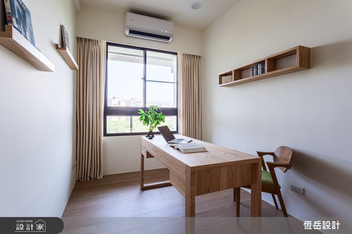 25坪新成屋(5年以下)＿北歐風書房案例圖片＿恆岳設計＿恆岳_日青之5