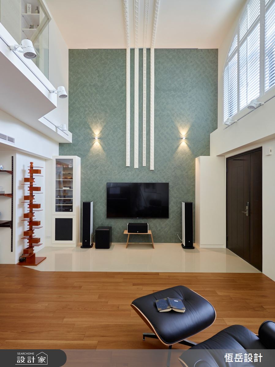 100坪新成屋(5年以下)＿現代風客廳案例圖片＿恆岳設計＿恆岳_陳;沉之1