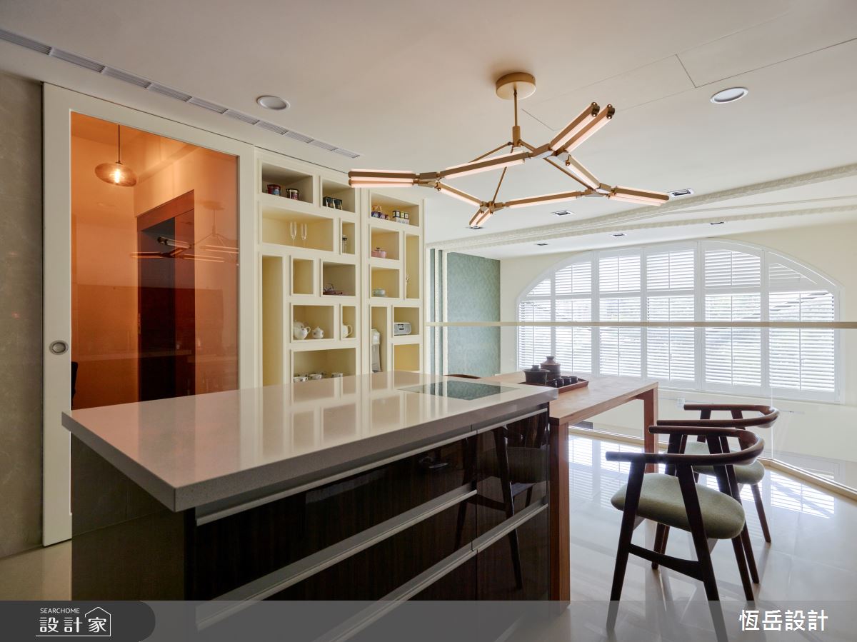 100坪新成屋(5年以下)＿現代風吧檯案例圖片＿恆岳設計＿恆岳_陳;沉之5