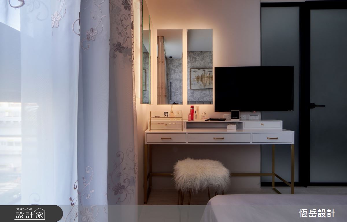 17坪新成屋(5年以下)＿奢華風臥室案例圖片＿恆岳設計＿恆岳_新貴女王殿堂之9