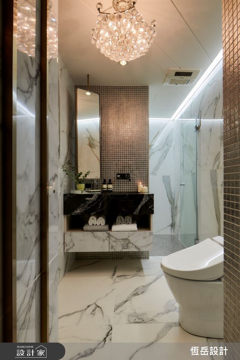 17坪新成屋(5年以下)＿奢華風浴室案例圖片＿恆岳設計＿恆岳_新貴女王殿堂之10