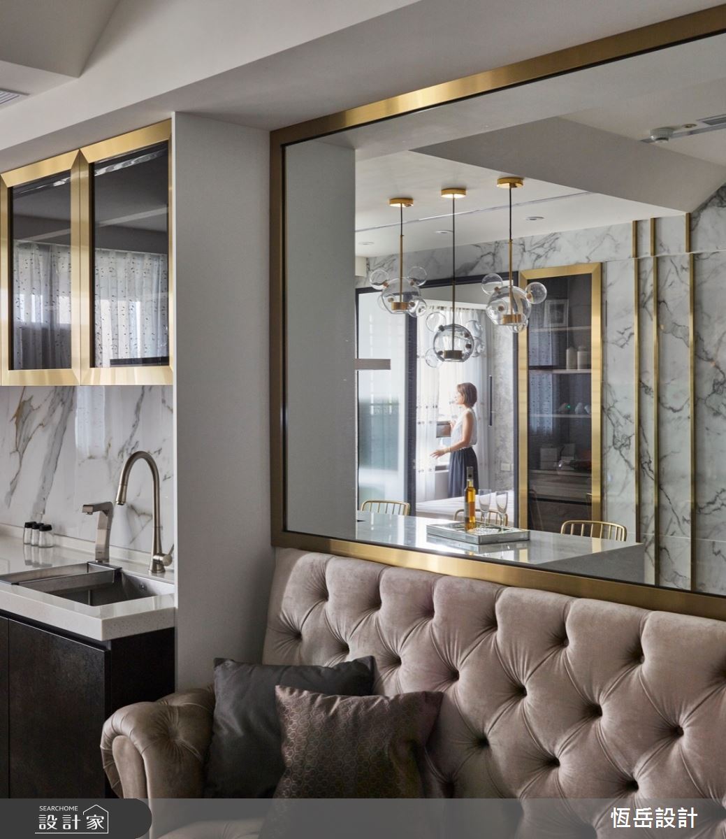17坪新成屋(5年以下)＿奢華風客廳案例圖片＿恆岳設計＿恆岳_新貴女王殿堂之6