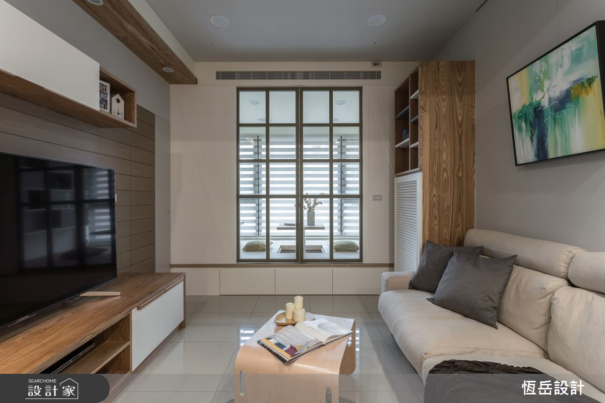 21坪新成屋(5年以下)＿鄉村風客廳案例圖片＿恆岳設計＿恆岳_鄉村簡約之5