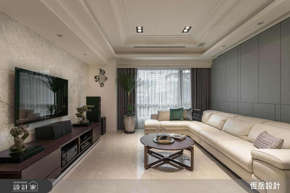 36坪老屋(16~30年)＿新古典客廳案例圖片＿恆岳設計＿恆岳_新古典美學之2