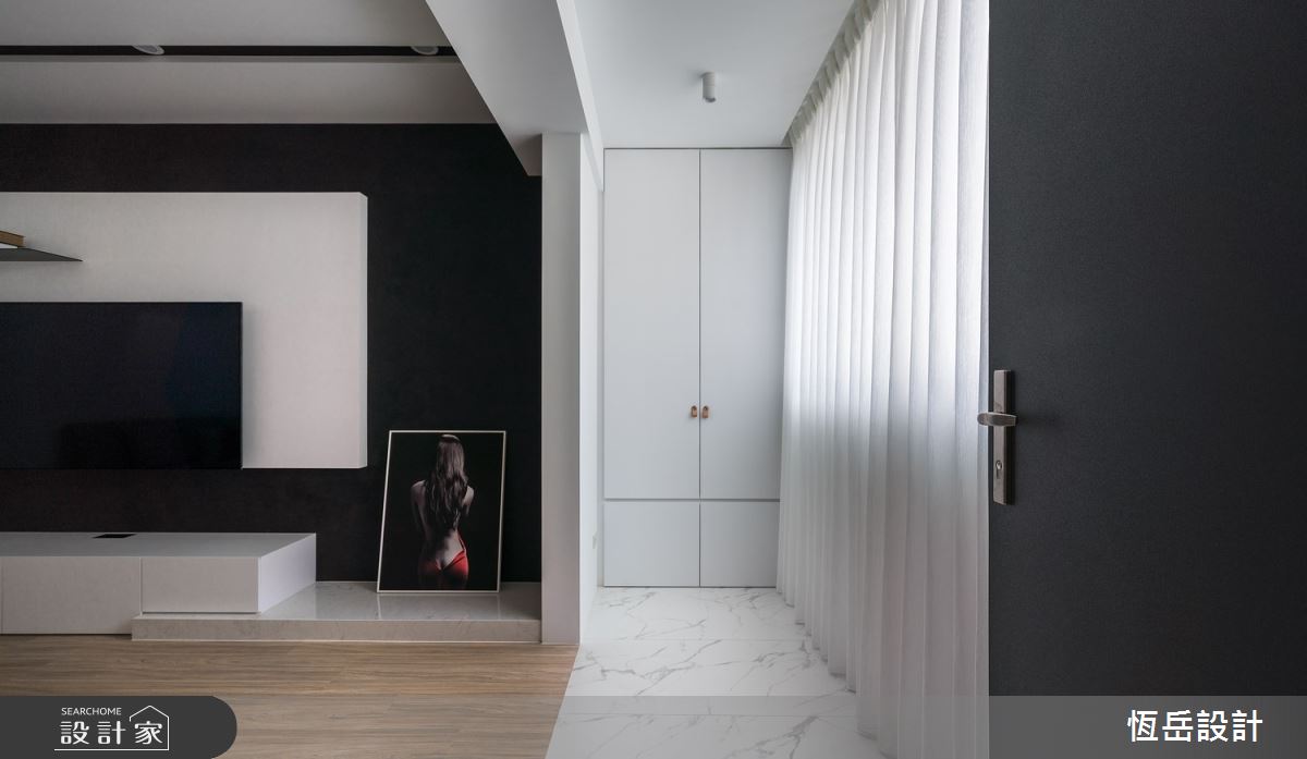 36坪老屋(41~50年)＿簡約風客廳案例圖片＿恆岳設計＿恆岳_淨與靜的節奏之1