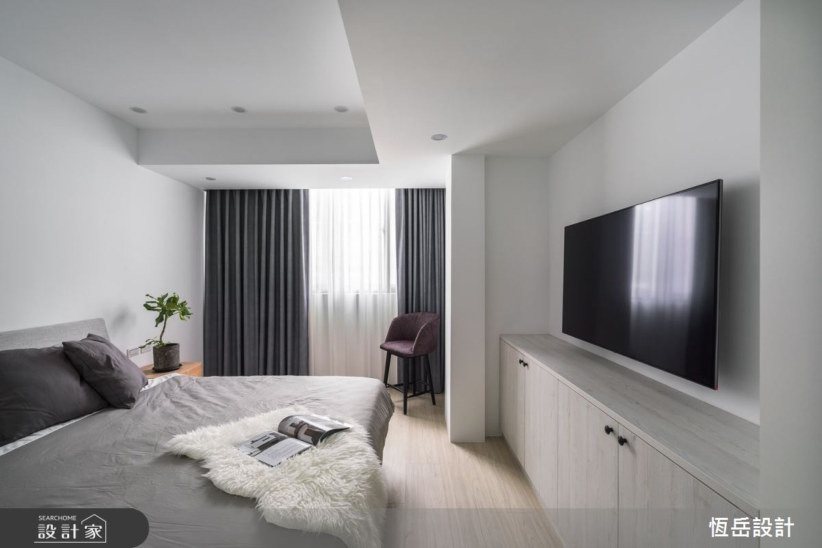 36坪老屋(41~50年)＿簡約風臥室案例圖片＿恆岳設計＿恆岳_淨與靜的節奏之11