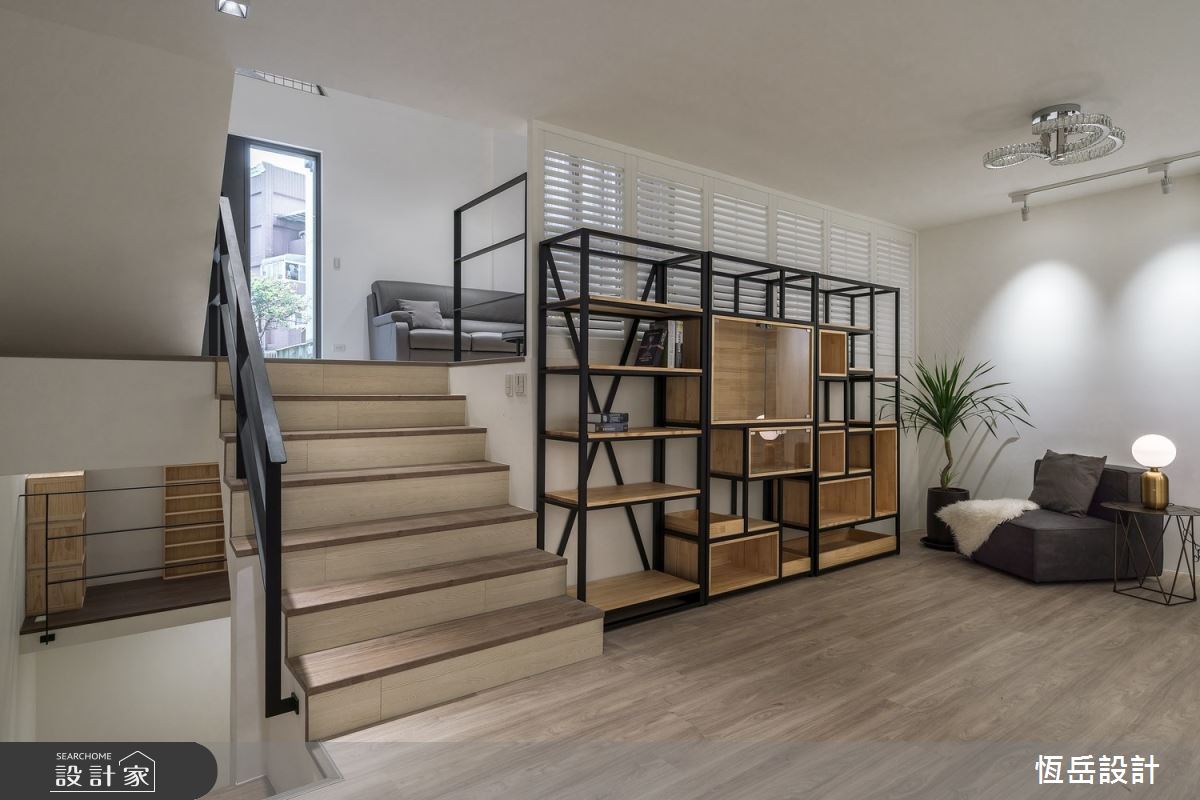 110坪老屋(16~30年)＿混搭風樓梯多功能室案例圖片＿恆岳設計＿恆岳_離塵不離城之9
