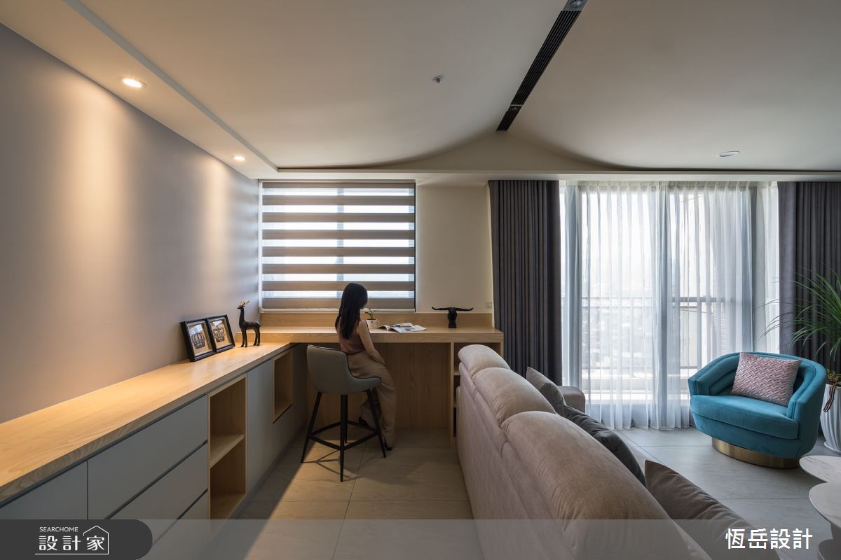26坪新成屋(5年以下)＿混搭風書房案例圖片＿恆岳設計＿恆岳_安定｜依存之5