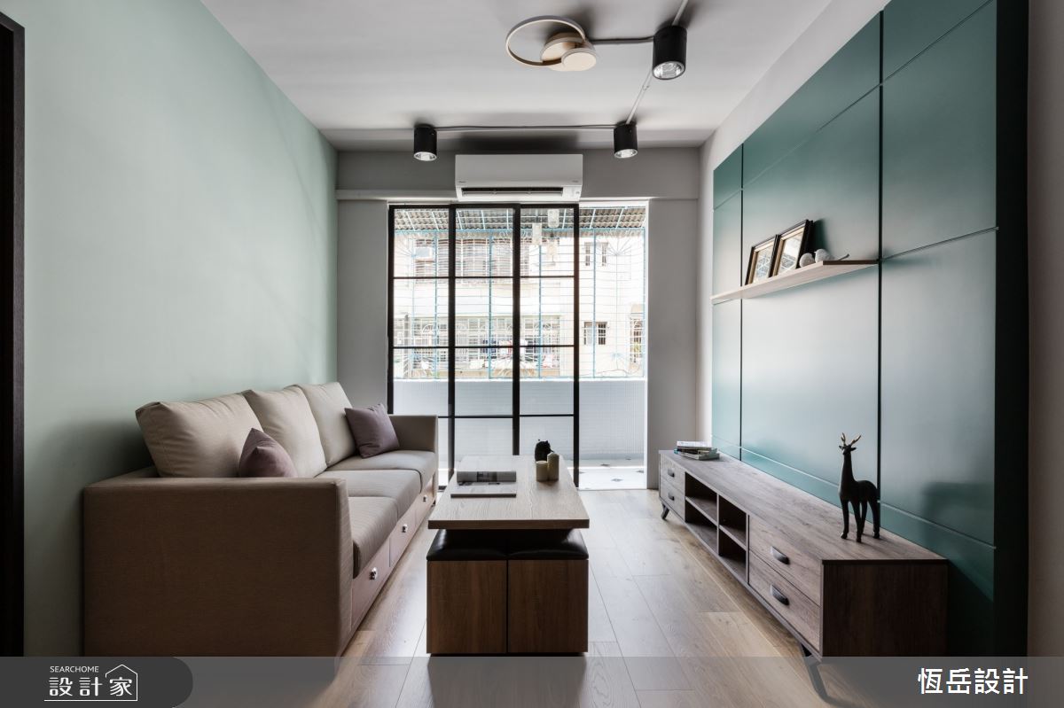 23坪老屋(16~30年)＿混搭風客廳案例圖片＿恆岳設計＿恆岳_綠苑之4