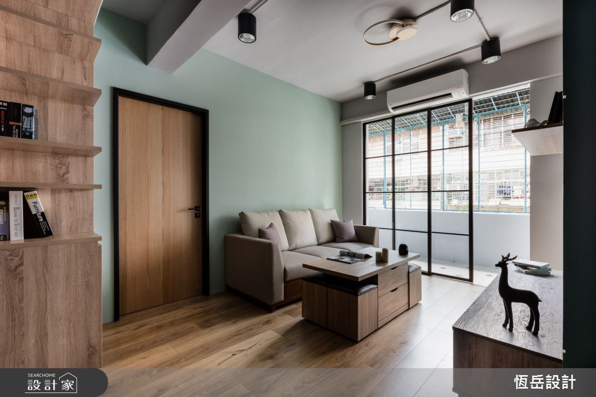 23坪老屋(16~30年)＿混搭風客廳案例圖片＿恆岳設計＿恆岳_綠苑之6