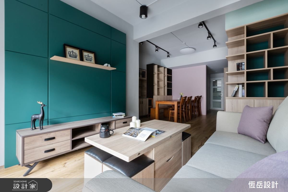 23坪老屋(16~30年)＿混搭風客廳案例圖片＿恆岳設計＿恆岳_綠苑之3224