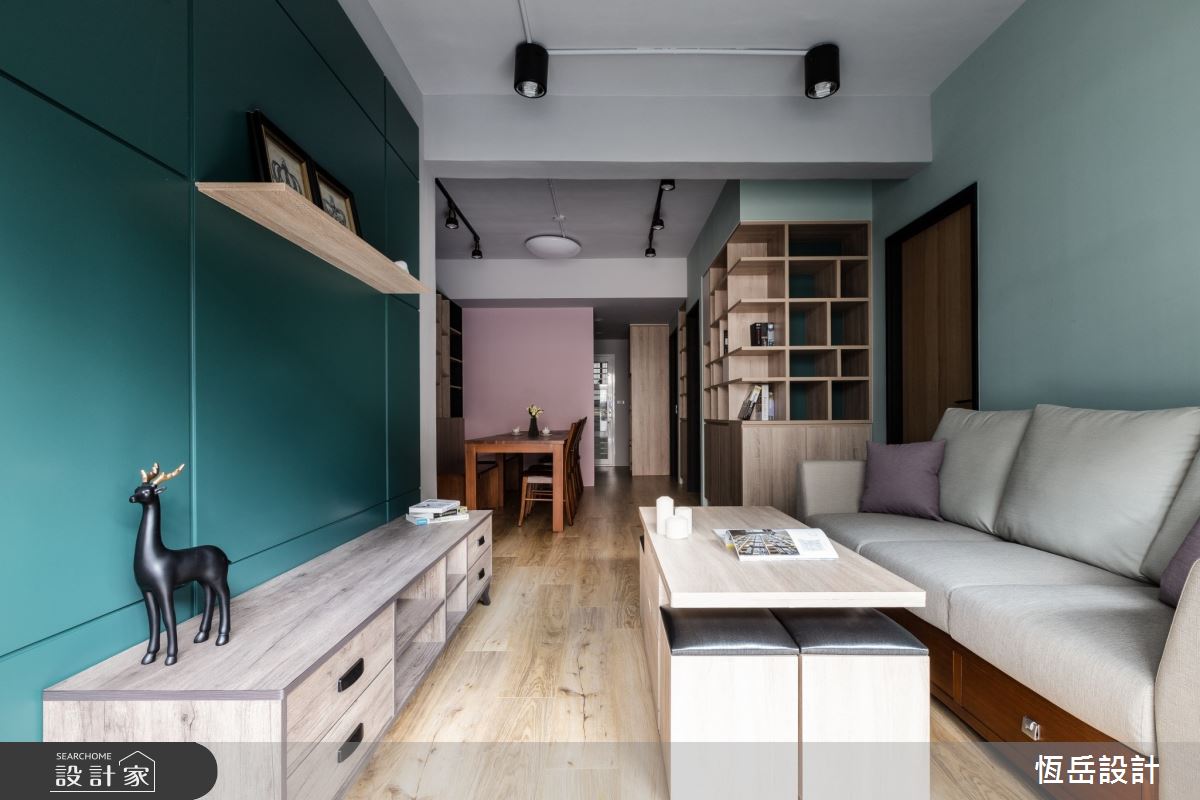 23坪老屋(16~30年)＿混搭風客廳案例圖片＿恆岳設計＿恆岳_綠苑之7