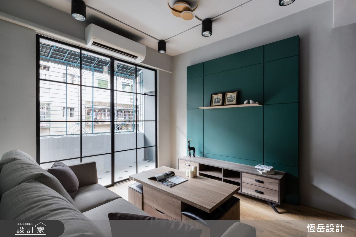 23坪老屋(16~30年)＿混搭風客廳案例圖片＿恆岳設計＿恆岳_綠苑之3
