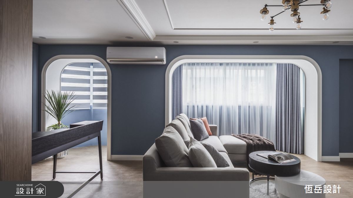 25坪老屋(31~40年)＿美式風客廳案例圖片＿恆岳設計＿恆岳_蘭芯臻邸之15