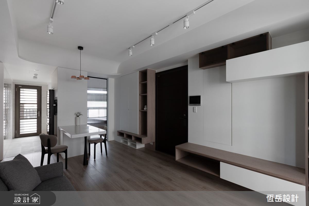 21坪新成屋(5年以下)＿混搭風客廳餐廳案例圖片＿恆岳設計＿恆岳_謐藍之5